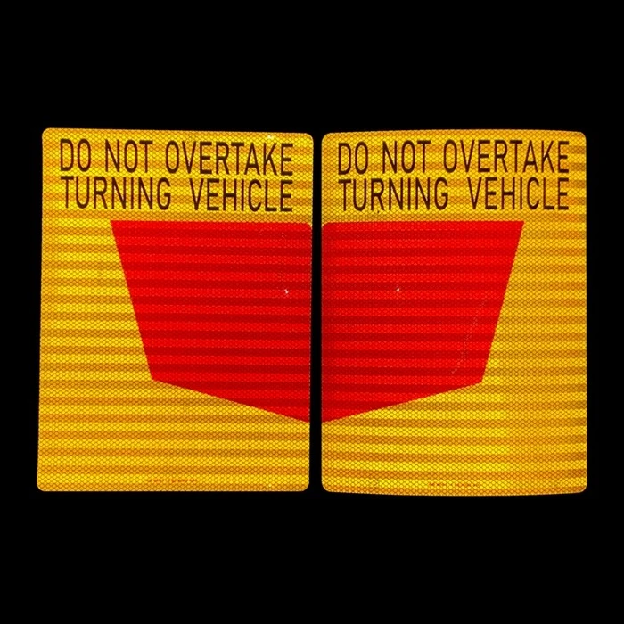 rear marking sticker