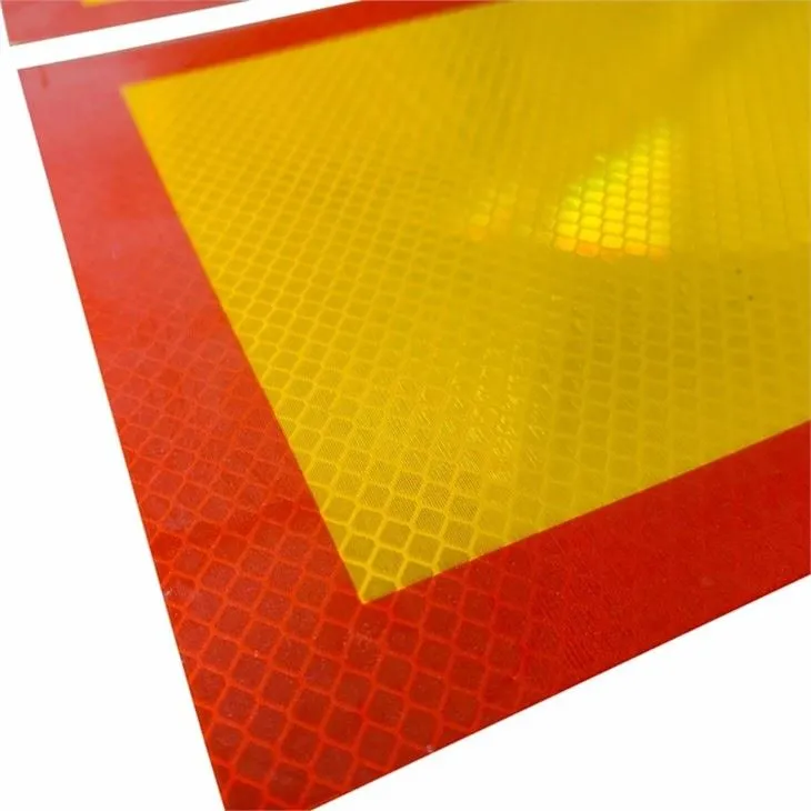 DOT Car Truck Signage For Danger Vehicle Reflection Warning Signs On Back Rear Reflective Safety Caution Signs Marker For Truck