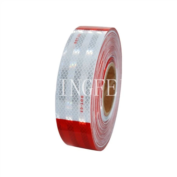 Red And White DOT Reflective Tape