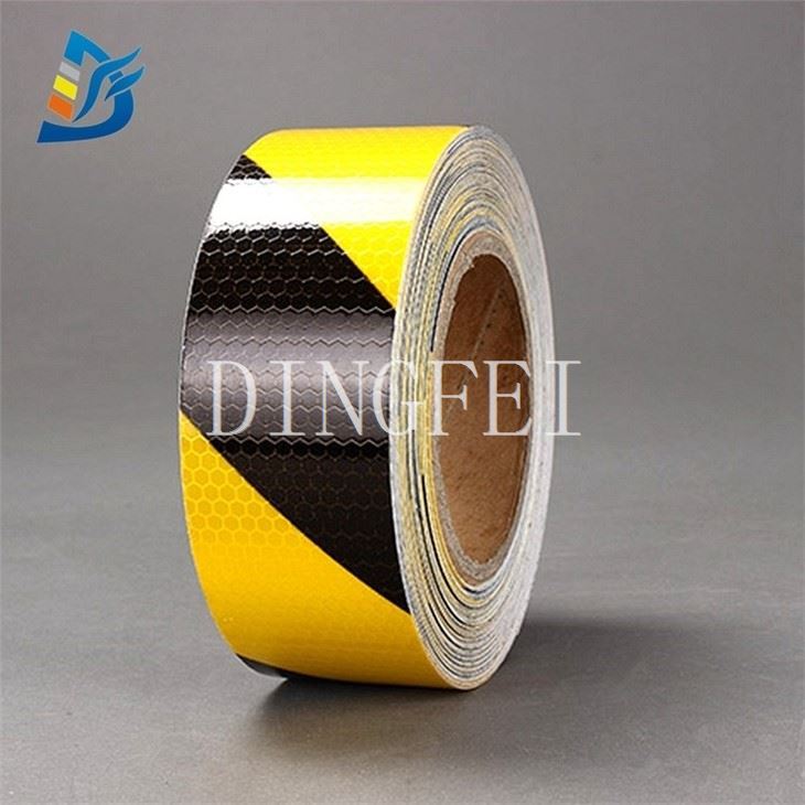 Safety Tape Reflective Stripe Yellow Black