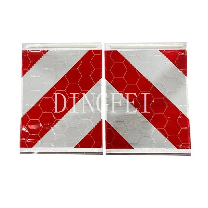 Red White Reflective Tail Lift Flags