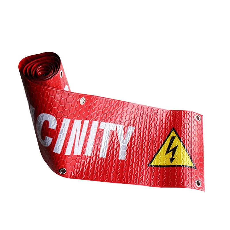 Reflective High Voltage Plugs In Vicinity PVC Banner 2 Reflective High Voltage Plugs In Vicinity PVC Banner 2
