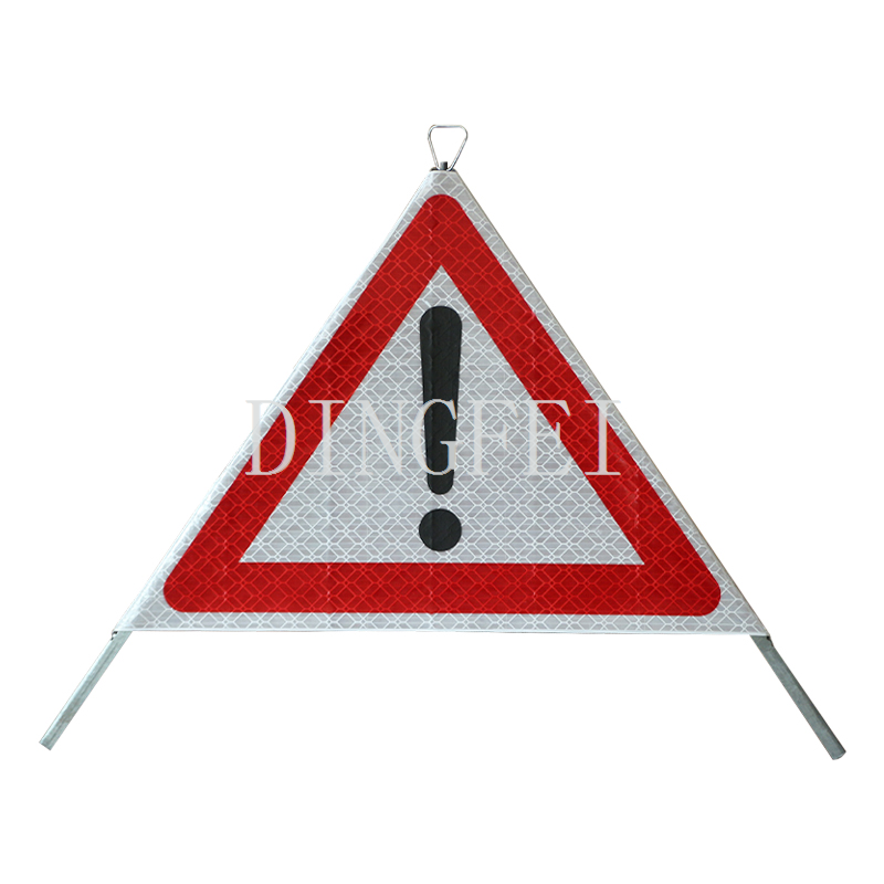 Tripod Warning Triangle Tent Caution Sign 2 Tripod Warning Triangle Tent Caution Sign 2