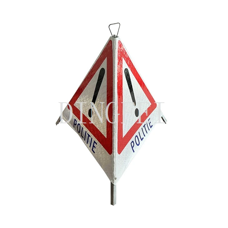 Reflective Hazard Tripod Politie Sign