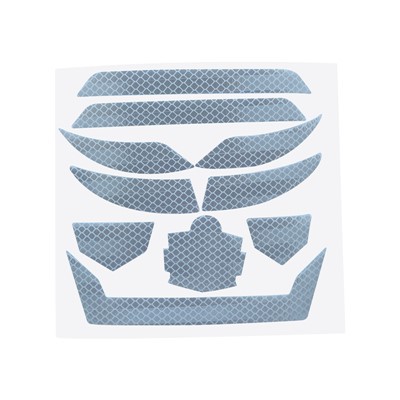 Prizmatična bijela reflektirajuća naljepnica za tvrdi šešir visokog intenziteta